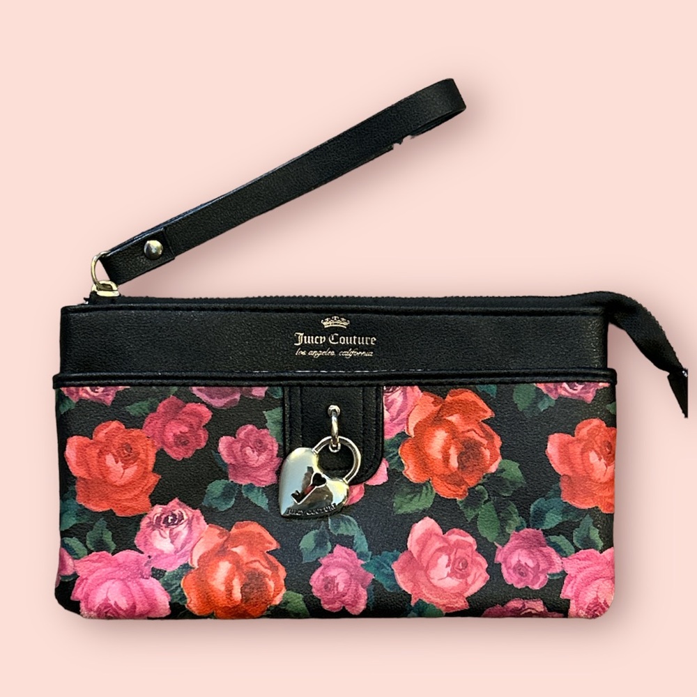 Juicy Couture floral wristlet. Excellent condition - Picture 1 of 4